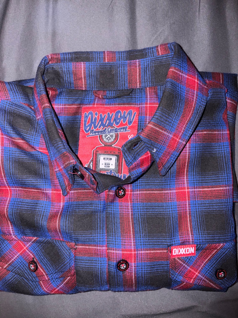 Men's Hometown Red & Blue Plaid Button-Up Shirt